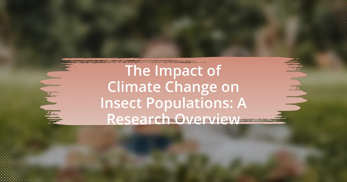 The Impact of Climate Change on Insect Populations: A Research Overview