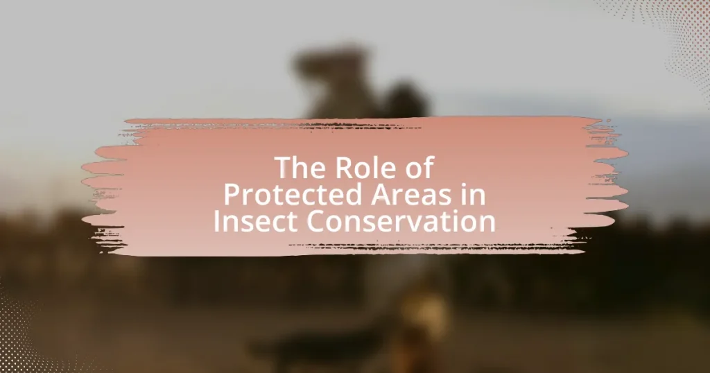 The Role of Protected Areas in Insect Conservation